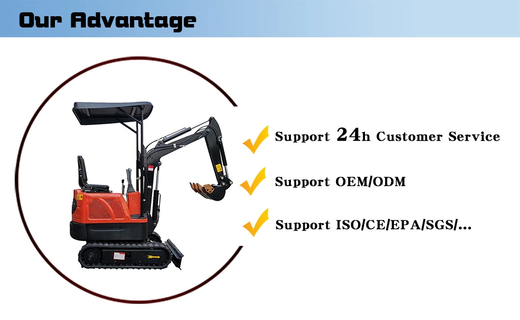 Hydraulic Crawler 1000kg Digger Mini 1.0t Digger Excavator